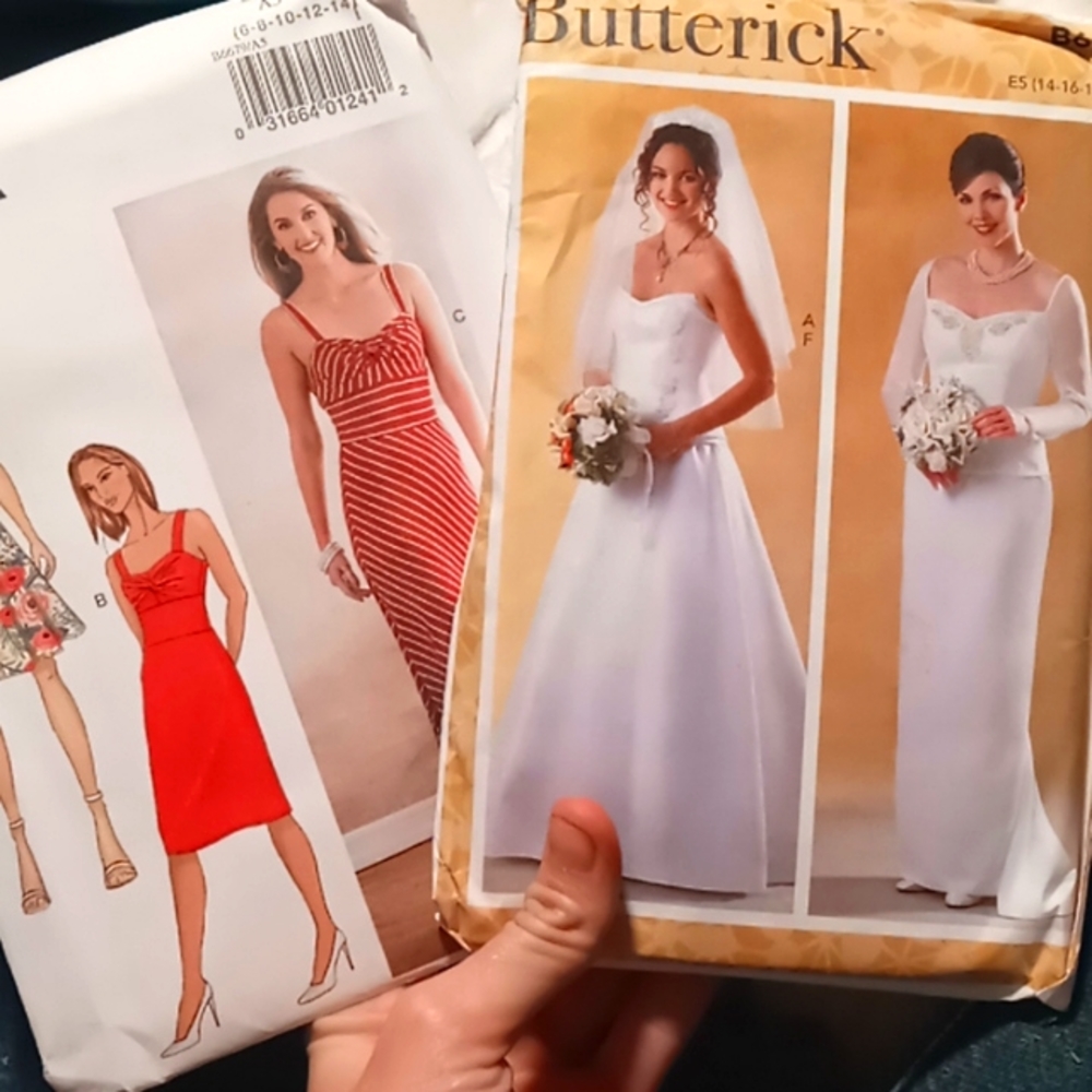 Lot of two Butterick clothes designs NWT
